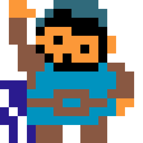 Turgut personnage en pixel